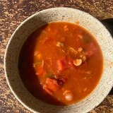 トマトとヒヨコ豆のスープ